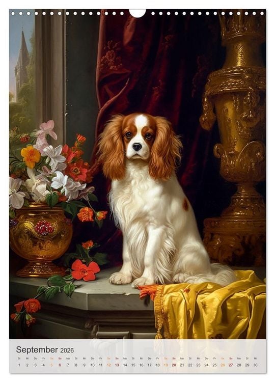 Produktbild: Cavalier King Charles Spaniel (Wandkalender 2026 DIN A3 hoch), CALVENDO Monatskalender