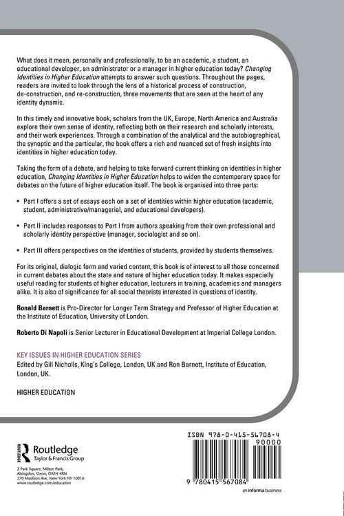 Produktbild: Changing Identities in Higher Education