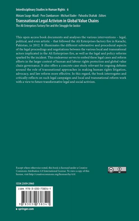 Produktbild: Transnational Legal Activism in Global Value Chains
