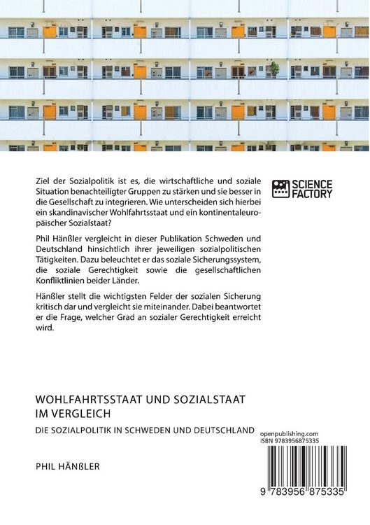 Produktbild: Wohlfahrtsstaat und Sozialstaat im Vergleich. Die Sozialpolitik in Schweden und Deutschland