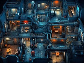 Produktbild: CALVENDO Puzzle Verwinkelter Raum in einem Computerspiel - Gamer | 1000 Teile Lege-Gr&ouml;&szlig;e 64x48cm Foto-Puzzle f&uuml;r gl&uuml;ckliche Stunden
