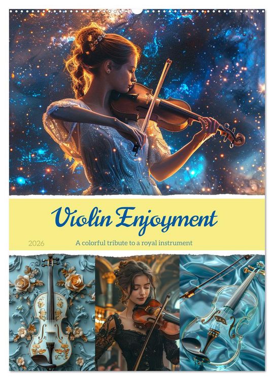Produktbild: Violin Enjoyment (Wall Calendar 2026 DIN A2 portrait), CALVENDO 12 Month Wall Calendar
