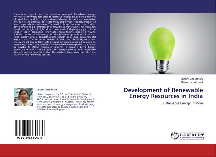 Produktbild: Development of Renewable Energy Resources in India