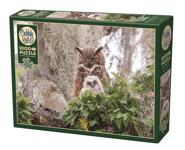 Produktbild: COBBLE HILL PUZZLES - Virginia-Uhu 1000 Teile