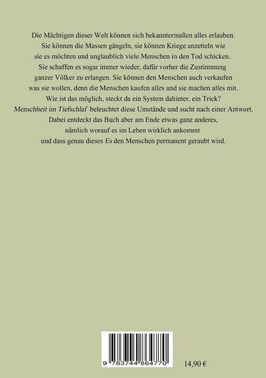 Produktbild: Menschheit im Tiefschlaf