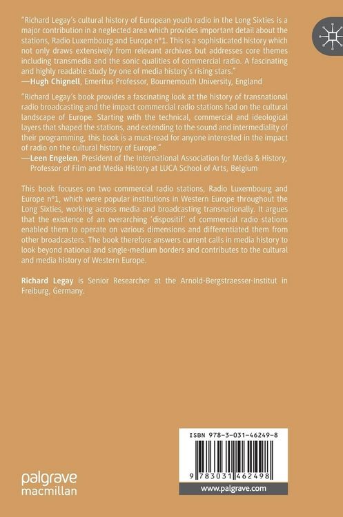 Produktbild: The Cultural Histories of Radio Luxembourg and Europe n&deg;1