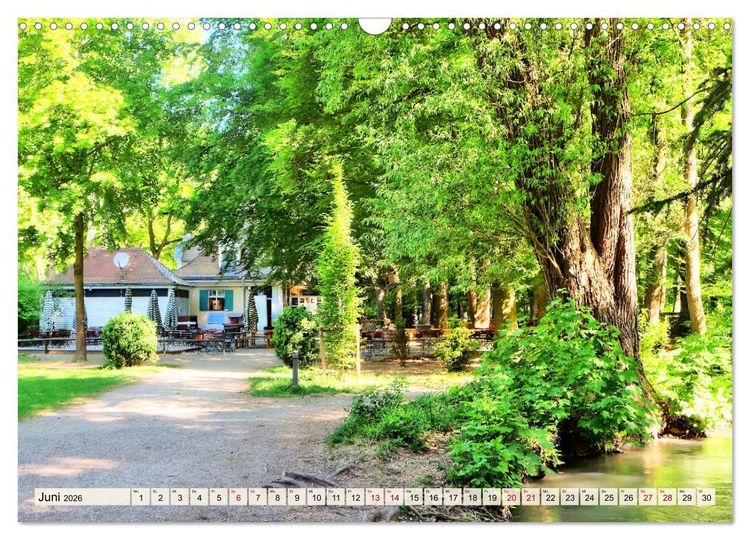 Produktbild: Impressionen Augsburger Stadtwald (Wandkalender 2026 DIN A3 quer), CALVENDO Monatskalender