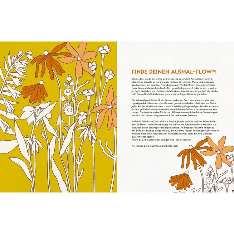 Produktbild: Flow&reg; Ausmalbuch. Floral Edition