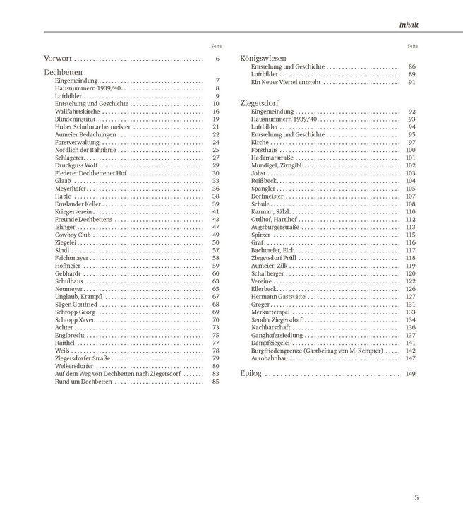 Produktbild: Dechbetten, Ziegetsdorf und K&ouml;nigswiesen
