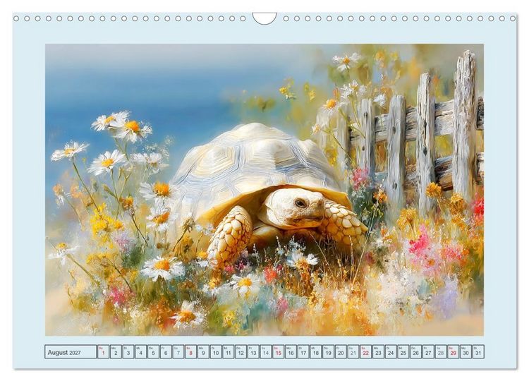 Produktbild: Schildkr&ouml;ten. Gut gepanzert und niemals in Eile (Wandkalender 2027 DIN A3 quer), CALVENDO Monatskalender