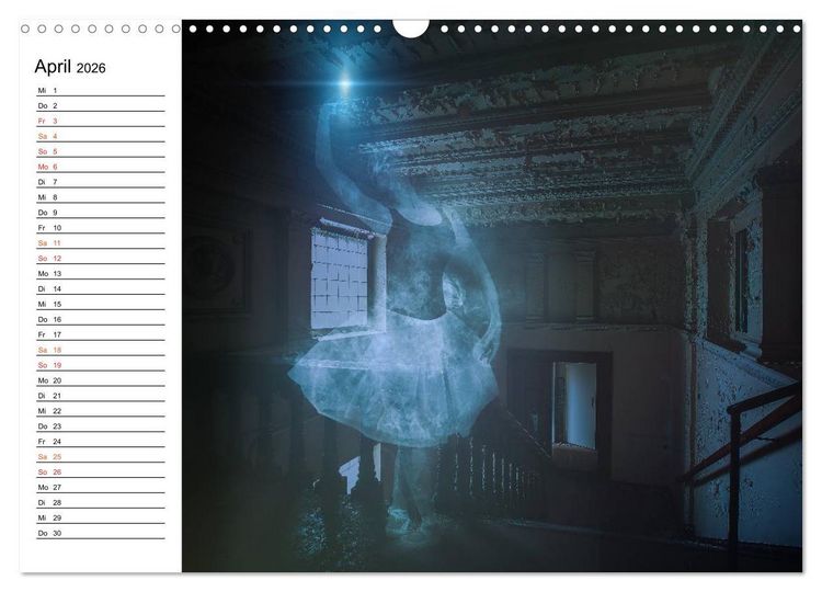 Produktbild: Geheimnisvolle Ballettwelt (Wandkalender 2026 DIN A3 quer), CALVENDO Monatskalender