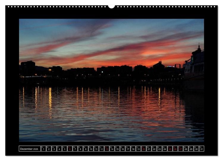 Produktbild: M&aacute;laga - 50mm (Wandkalender 2026 DIN A2 quer), CALVENDO Monatskalender