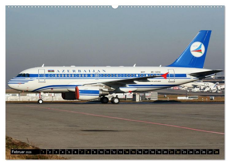 Produktbild: Airbus Airliners (Wandkalender 2026 DIN A2 quer), CALVENDO Monatskalender