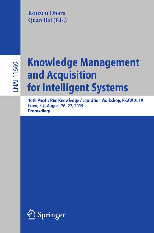 Produktbild: Knowledge Management and Acquisition for Intelligent Systems