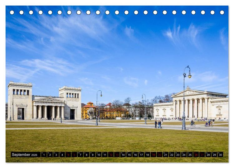 Produktbild: M&uuml;nchen entdecken - Die Sch&ouml;nheit der Bayerischen Metropole (Tischkalender 2026 DIN A5 quer), CALVENDO Monatskalender