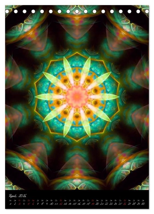 Produktbild: Mandala - Esoterik & Meditation (Tischkalender 2026 DIN A5 hoch), CALVENDO Monatskalender