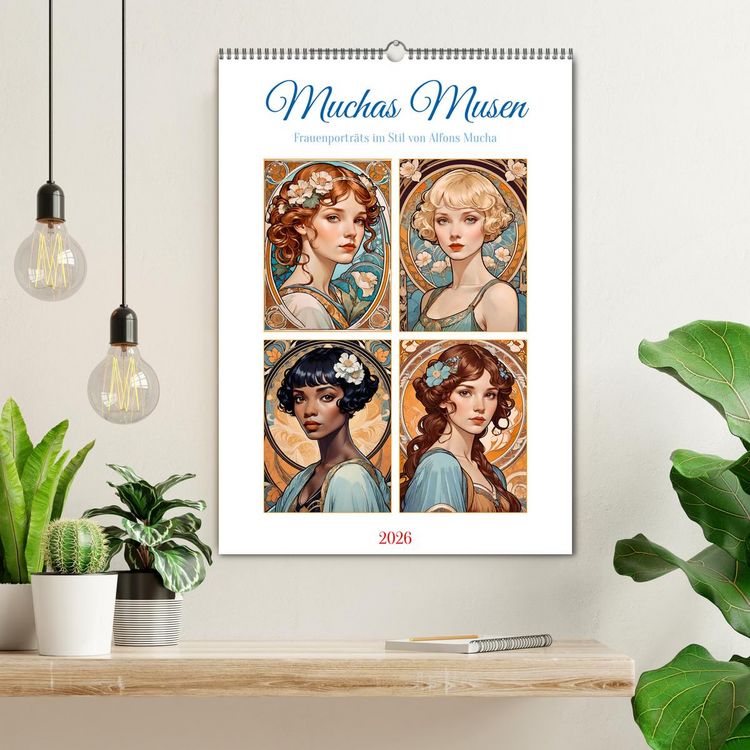 Produktbild: Muchas Musen (Wandkalender 2026 DIN A2 hoch), CALVENDO Monatskalender