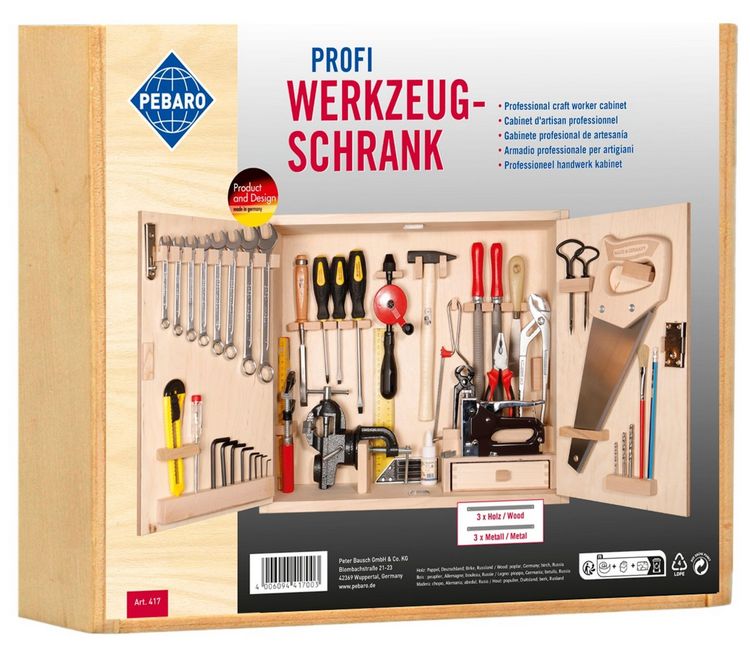 Produktbild: PEBARO 417 - Gro&szlig;er Profi-Werkzeugschrank, 43-teilig