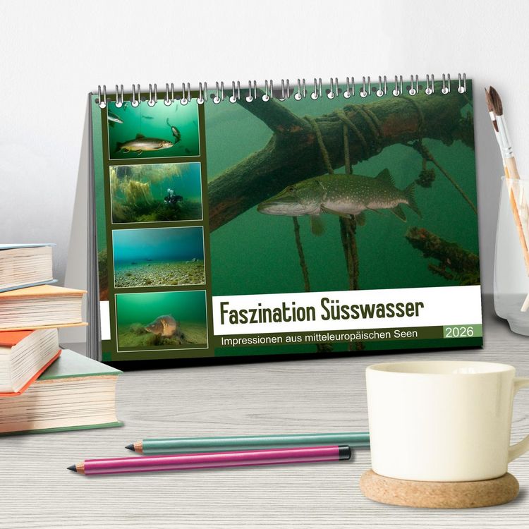 Produktbild: Faszination S&uuml;sswasser (Tischkalender 2026 DIN A5 quer), CALVENDO Monatskalender