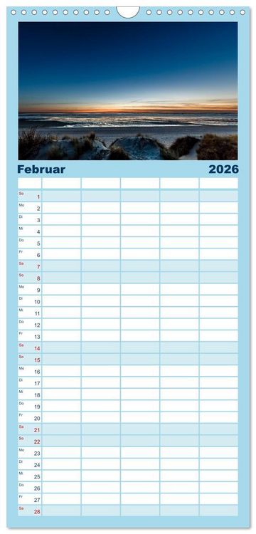 Produktbild: Familienplaner 2026 - Noch mehr F&ouml;hrweh - Insel F&ouml;hr mit 5 Spalten (Wandkalender, 21 x 45 cm) CALVENDO