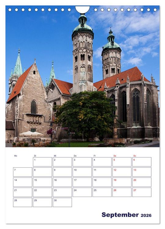 Produktbild: Welterbe Naumburg (Wandkalender 2026 DIN A4 hoch), CALVENDO Monatskalender
