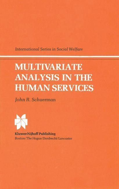 Produktbild: Multivariate Analysis in the Human Services