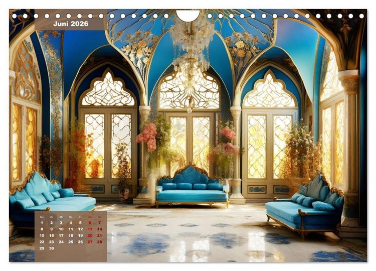 Produktbild: Exotische Pal&auml;ste (Wandkalender 2026 DIN A4 quer), CALVENDO Monatskalender