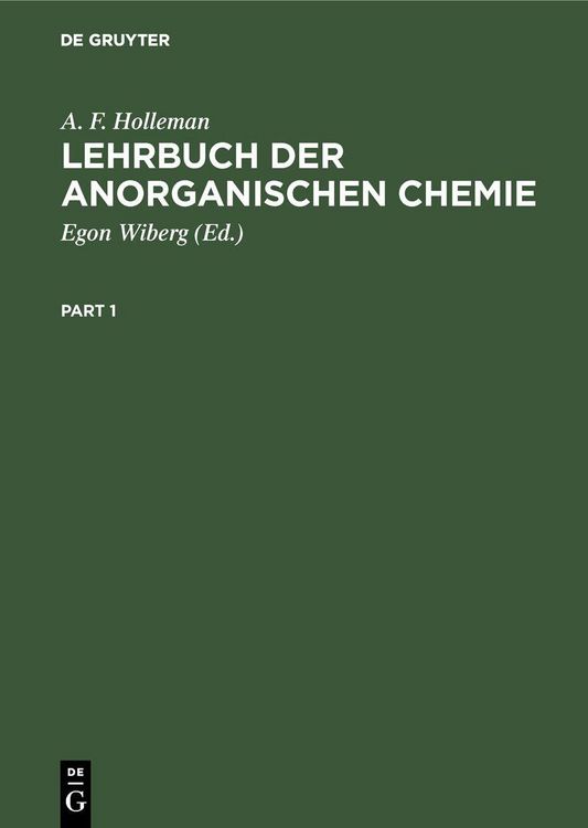Produktbild: Lehrbuch der anorganischen Chemie