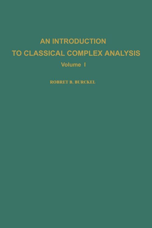 Produktbild: An Introduction to Classical Complex Analysis