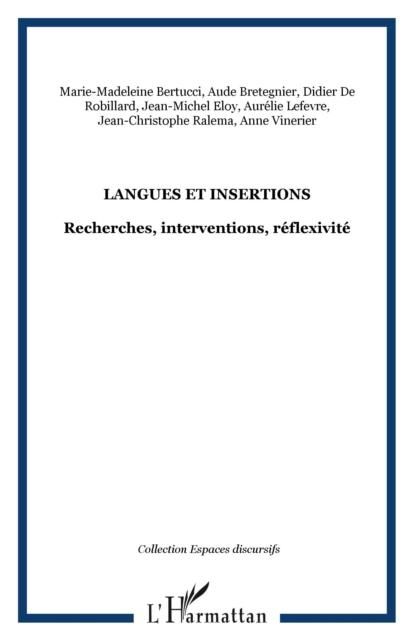 Produktbild: Langues et insertions