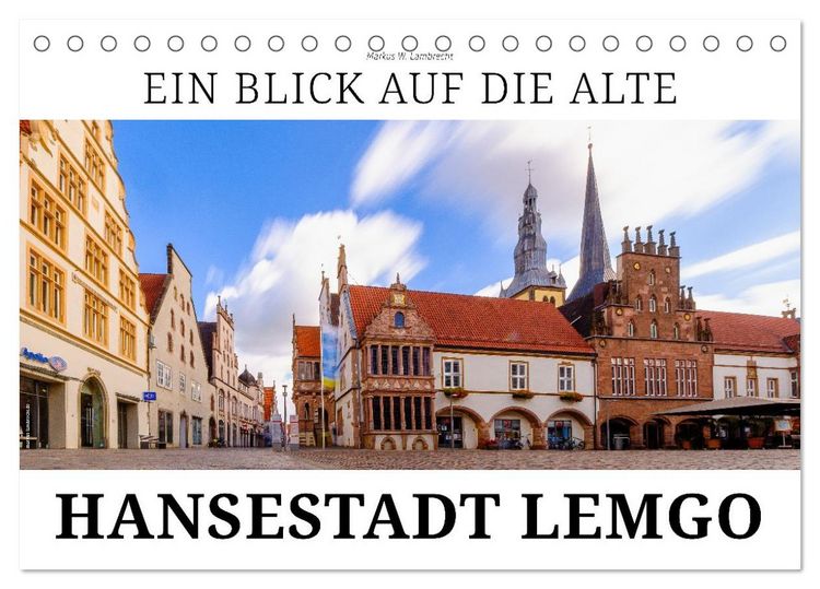 Produktbild: Ein Blick auf Alte Hansestadt Lemgo (Tischkalender 2026 DIN A5 quer), CALVENDO Monatskalender