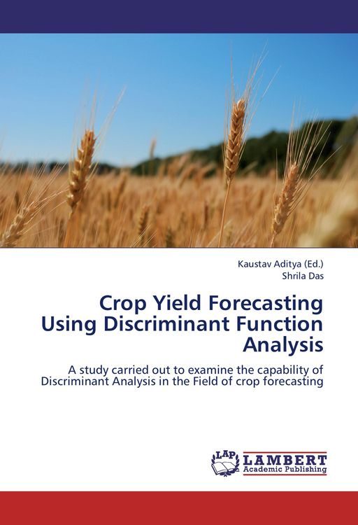 Produktbild: Crop Yield Forecasting Using Discriminant Function Analysis