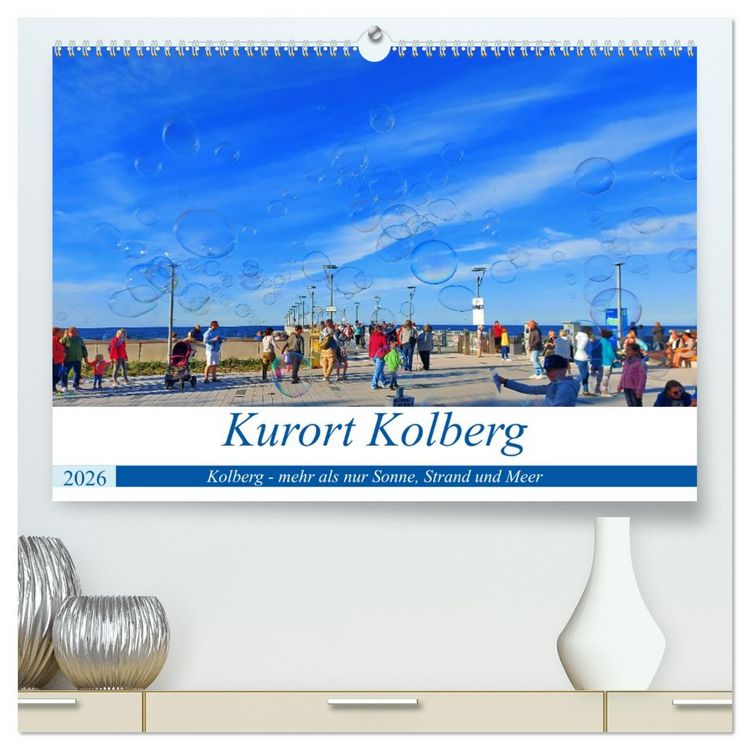 Produktbild: Kurort Kolberg (hochwertiger Premium Wandkalender 2026 DIN A2 quer), Kunstdruck in Hochglanz