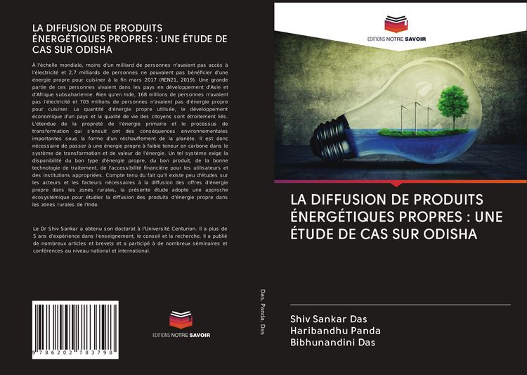 Produktbild: LA DIFFUSION DE PRODUITS &Eacute;NERG&Eacute;TIQUES PROPRES : UNE &Eacute;TUDE DE CAS SUR ODISHA