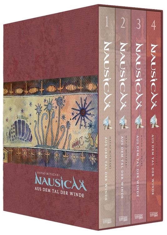 Produktbild: Nausica&auml; aus dem Tal der Winde, Doppelband-Edition B&auml;nde 1-4 im Schuber