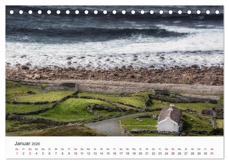 Produktbild: Naturschauspiel Irland (Tischkalender 2026 DIN A5 quer), CALVENDO Monatskalender