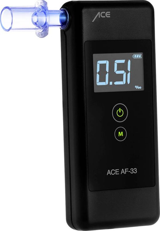 Produktbild: ACE AF-33 Alkoholtester Dunkelgrau 0.00 bis 5.00 &permil; inkl. Display