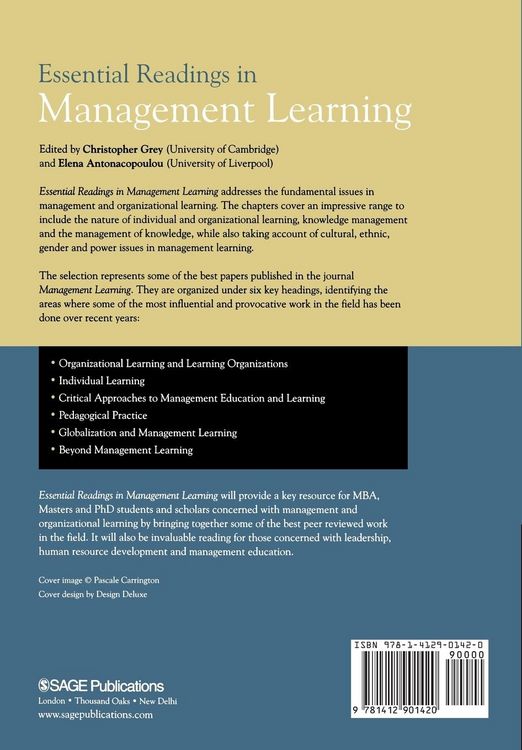 Produktbild: Essential Readings in Management Learning