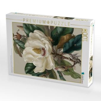 Produktbild: CALVENDO Puzzle Magnolienbl&uuml;ten, Symbol f&uuml;r Reinheit und Erneuerung | 1000 Teile Lege-Gr&ouml;&szlig;e 64x48cm Foto-Puzzle f&uuml;r gl&uuml;ckliche Stunden