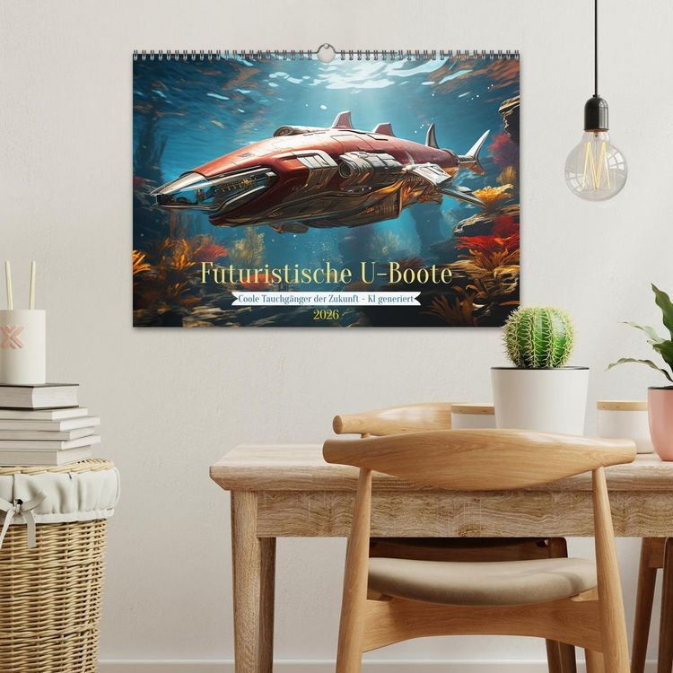 Produktbild: Futuristische U-Boote (Wandkalender 2026 DIN A3 quer), CALVENDO Monatskalender