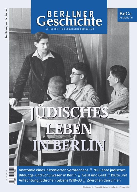 Produktbild: Berliner Geschichte - Zeitschrift f&uuml;r Geschichte und Kultur