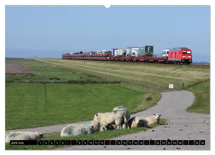 Produktbild: Norddeutsche Eisenbahnen (Wandkalender 2026 DIN A2 quer), CALVENDO Monatskalender