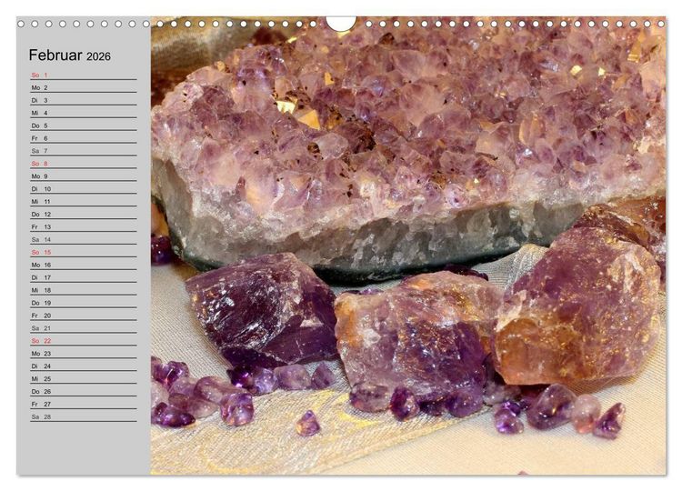 Produktbild: Minerale. Kristalle und Edelsteine (Wandkalender 2026 DIN A3 quer), CALVENDO Monatskalender