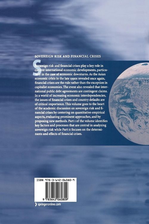 Produktbild: Sovereign Risk and Financial Crises