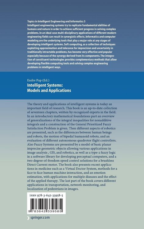 Produktbild: Intelligent Systems: Models and Applications