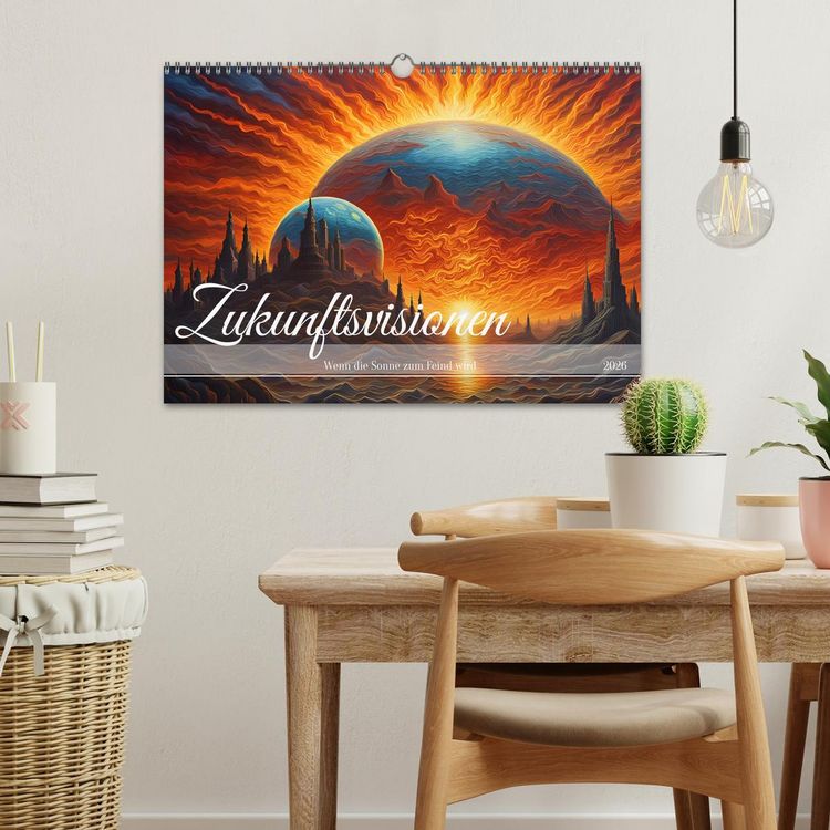 Produktbild: Zukunftsvisionen Wenn die Sonne zum Feind wird (Wandkalender 2026 DIN A3 quer), CALVENDO Monatskalender