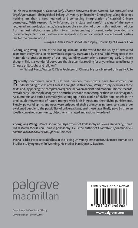 Produktbild: Order in Early Chinese Excavated Texts