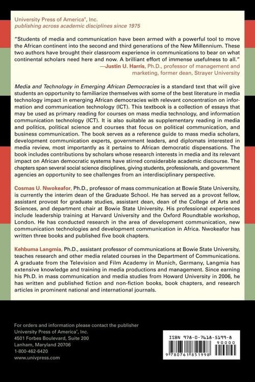Produktbild: Media and Technology in Emerging African Democracies