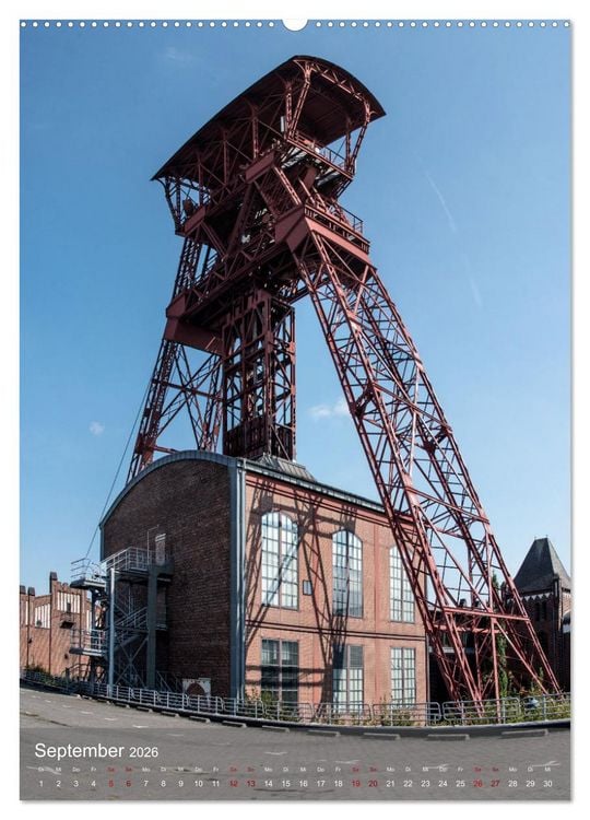Produktbild: F&ouml;rdert&uuml;rme im Ruhrgebiet - Skulpturen der Vergangenheit (hochwertiger Premium Wandkalender 2026 DIN A2 hoch), Kunstdruck in Hochglanz