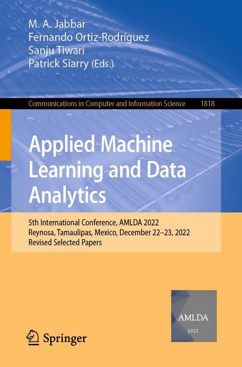 Produktbild: Applied Machine Learning and Data Analytics